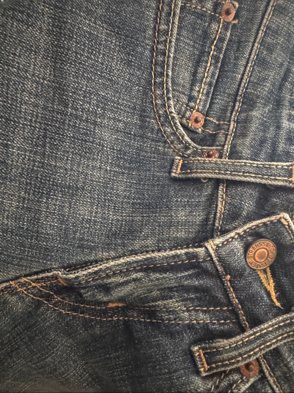 Levis 518 Superlow Stretch Bootcut SZ 0 Short Vintage Y2K Jeans - Picture 6 of 6